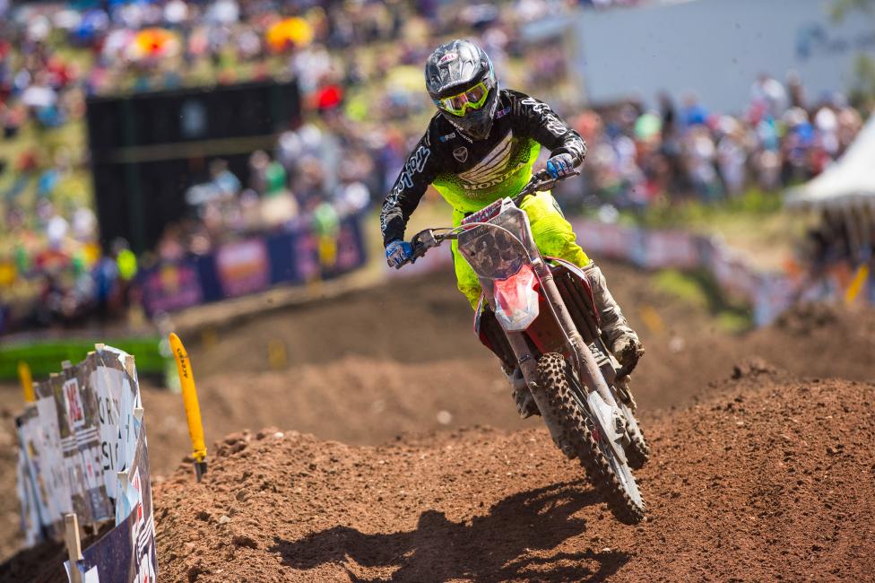 Fredrik Noren is back under the factory tent again. 