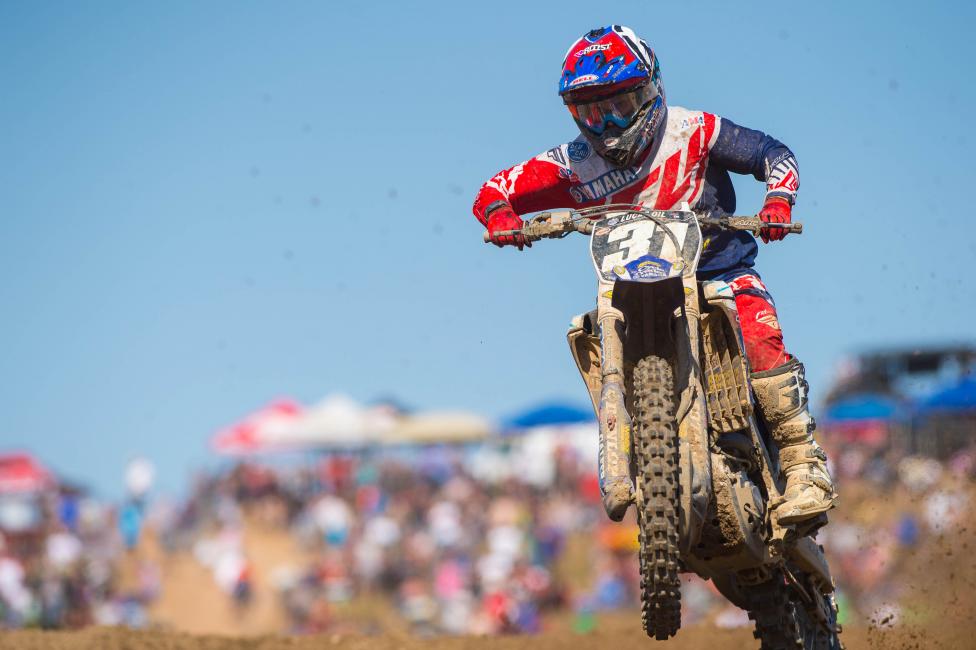 Martin got a moto podium in Glen Helen and earned fifth overall on the day. 