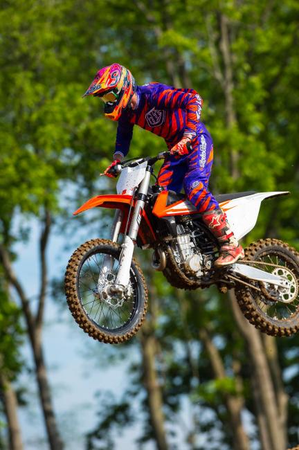 Charles Bright quickly became attached to the 450 SX-F.