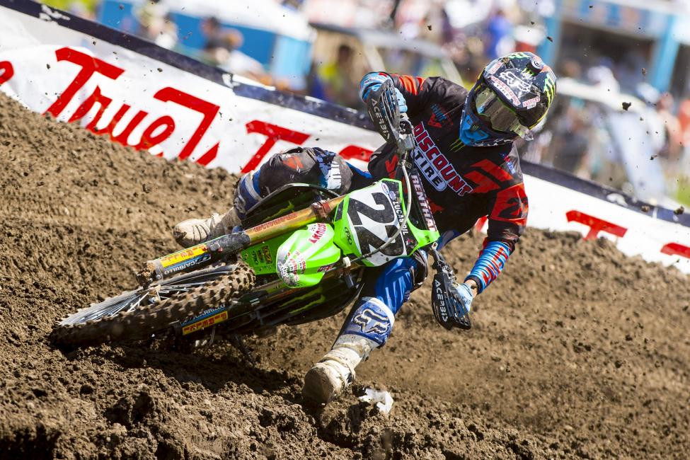 Chad Reed isn't happy about not getting to wear his new helmet cam, but those are the rules.