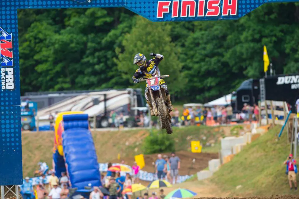 Jeremy Martin figured things out in the second moto to take both the moto win and the overall.Photo: Cudby