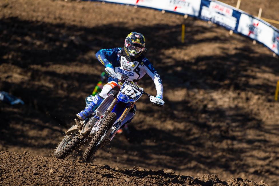 Even with lingering back pain and a broken toe, Plessinger managed to lead a couple laps last week.