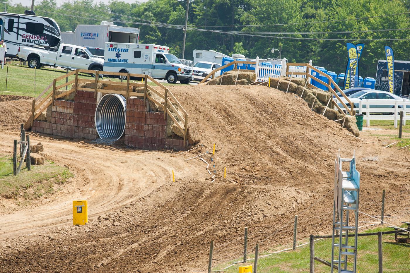 There's a new tunnel where the RC Double is located.