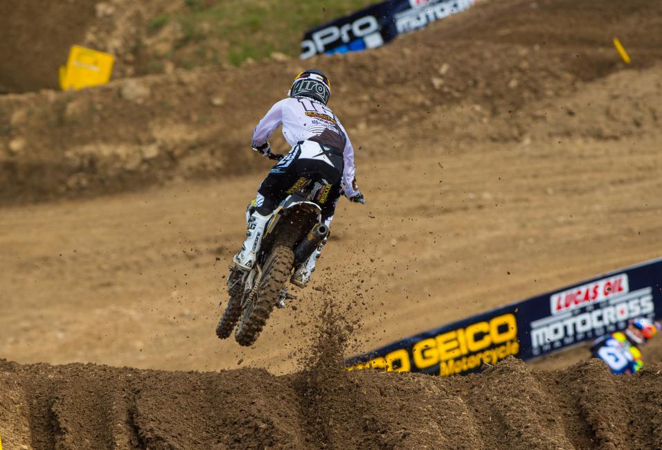 Zach Osborne finished second overall in the 250 Class at High Point. 