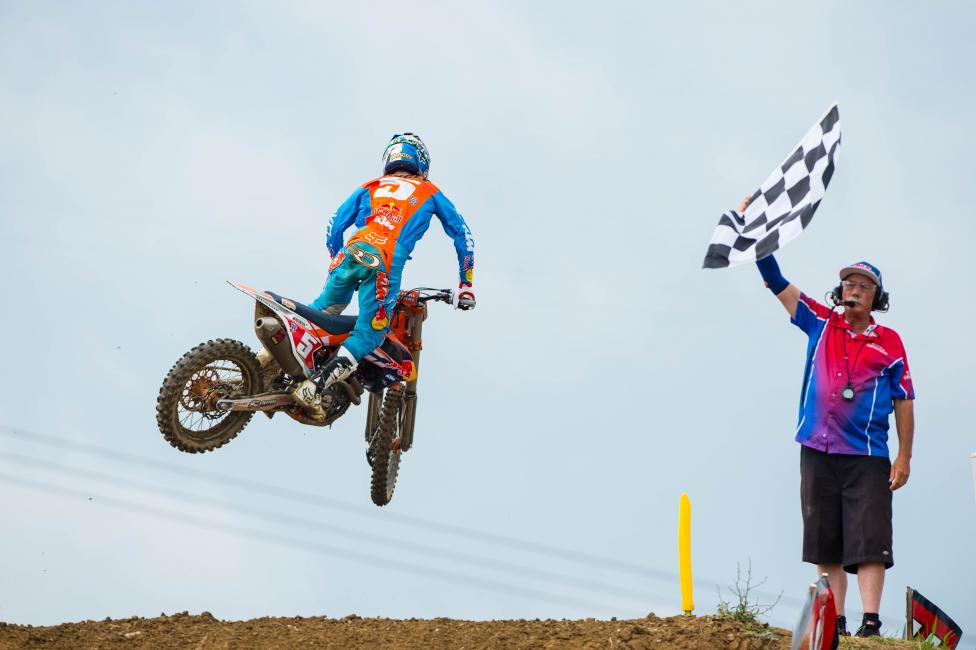 Ryan Dungey dominated the first moto.