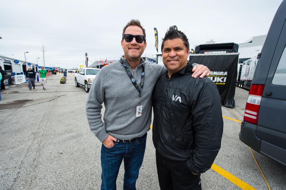 Steve's always a friendly face at the races. 