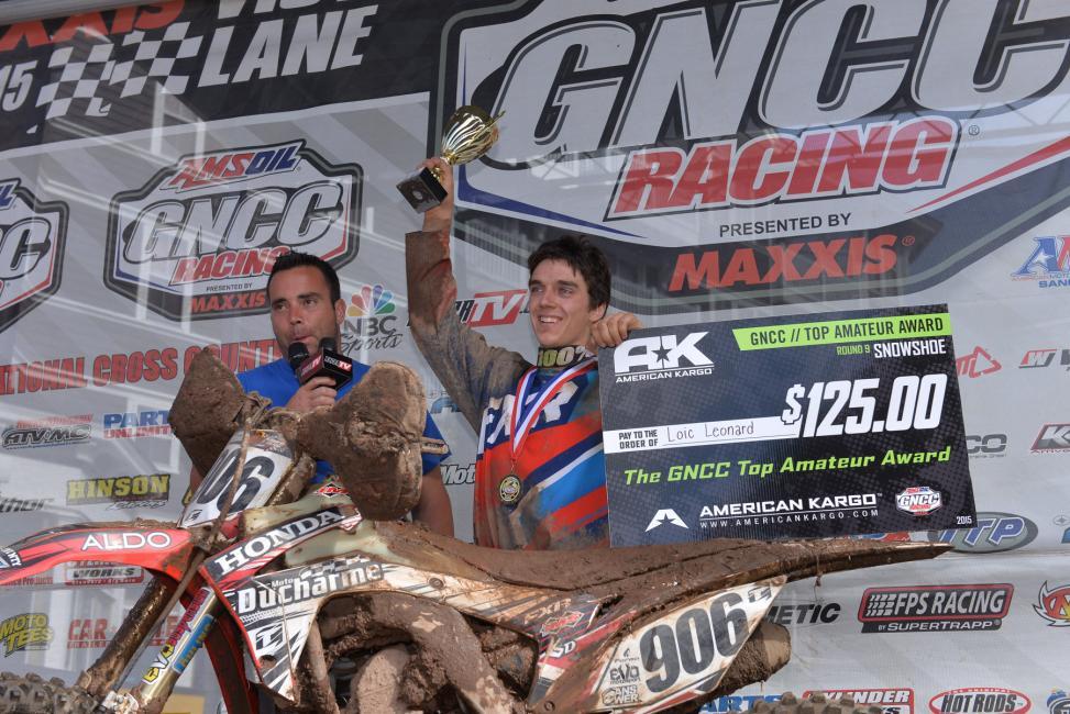 Loic Leonard captured his first American Kargo Top Amateur Award at Snowshoe.
