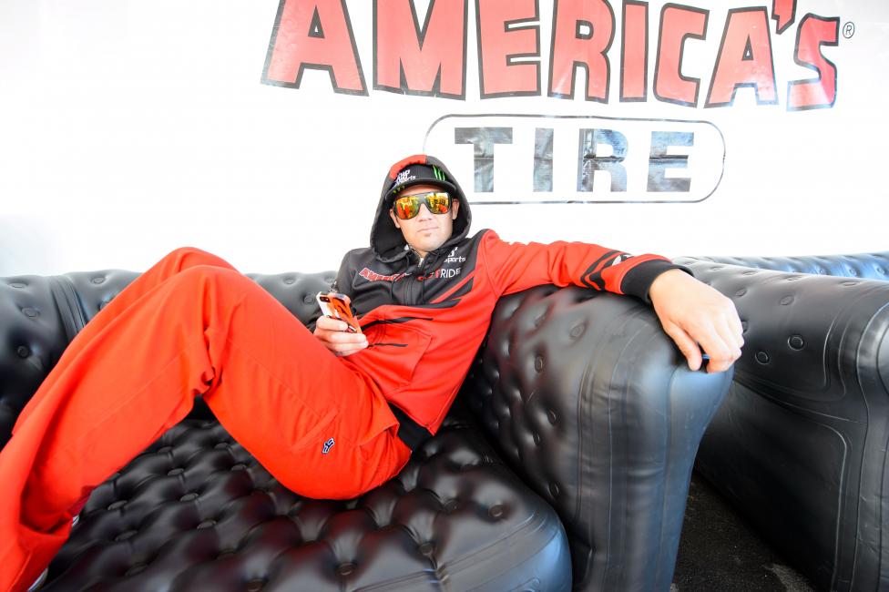 Chad Reed rocked red for a while.