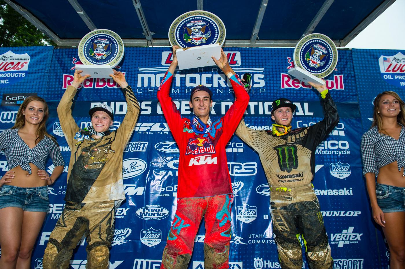 Martin, Musquin and Savatgy on the podium.