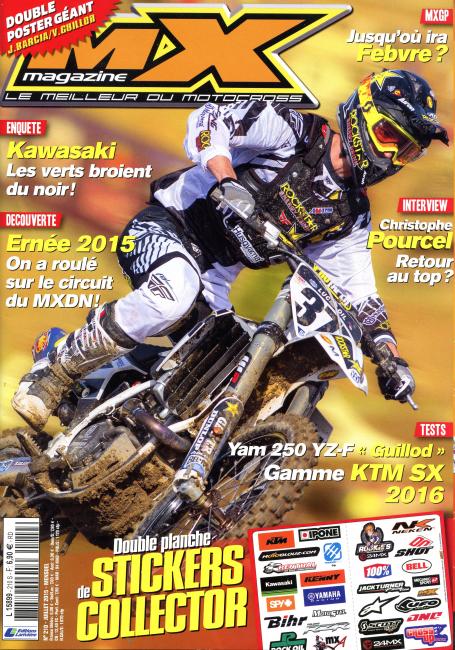 Pourcel gracing the cover of MX Magazine.