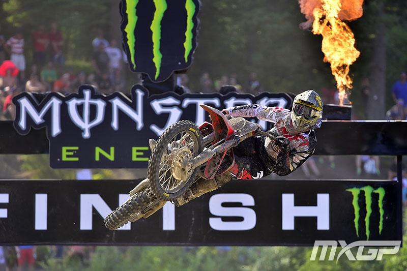 Gajser took advantage of Herlings' injury to claim the overall in MX2.