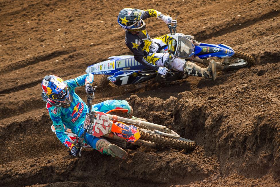 Musquin (25) lost valuable points to Jeremy Martin (1) on Saturday.