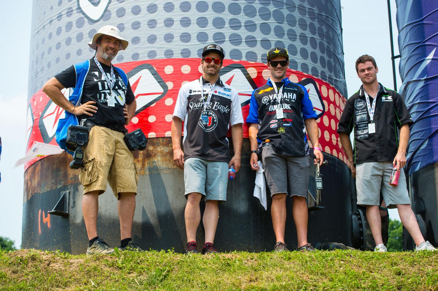 From left: GuyB, Tickle, Gareth Swanepoel, Gannon Audette.