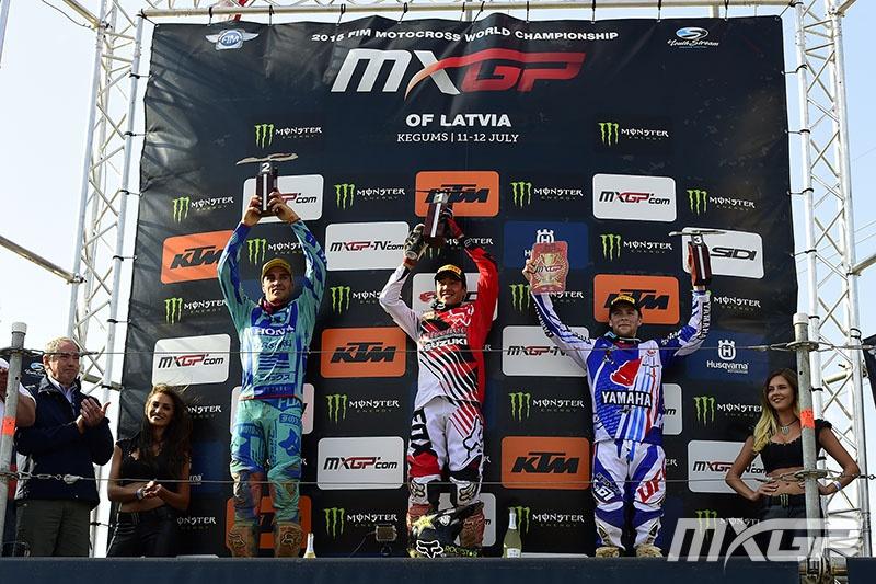 Gautier Paulin and Romain Febvre earned second and third, respectively.