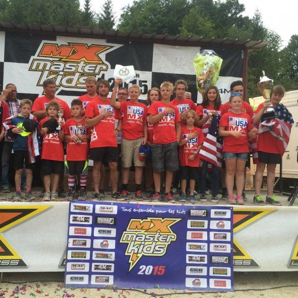Team USA Jr. topped the Masterkids MX race.