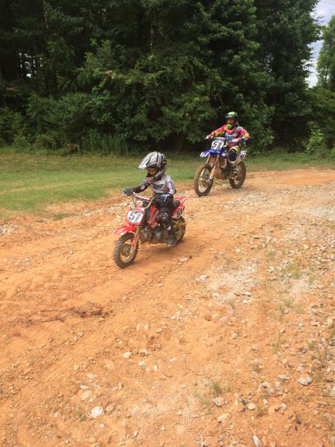 Justin Barcia took some time this week to ride with a big fan.