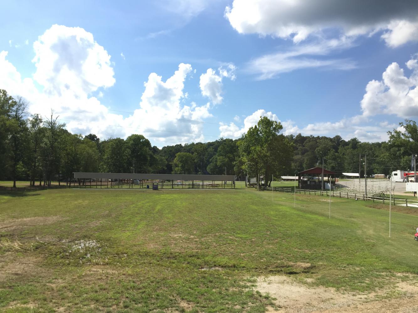 View of the start from atop the tunnel jump.
