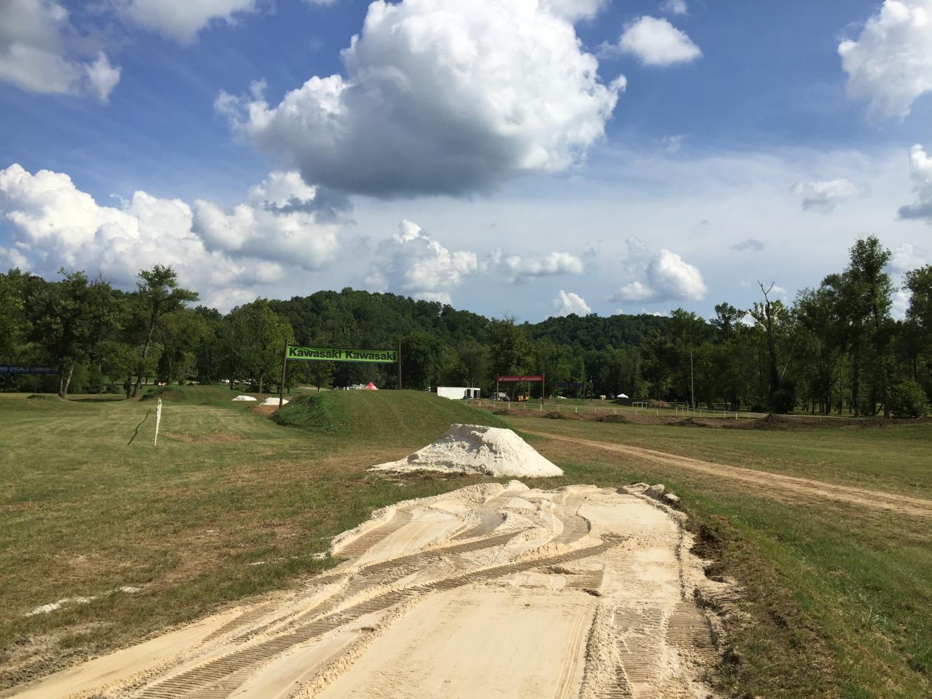 The sand-covered sweeper that goes around Red Bull Beach.