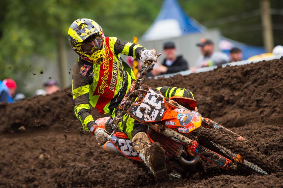 Nelson scored a top-ten in the mud at Washougal.