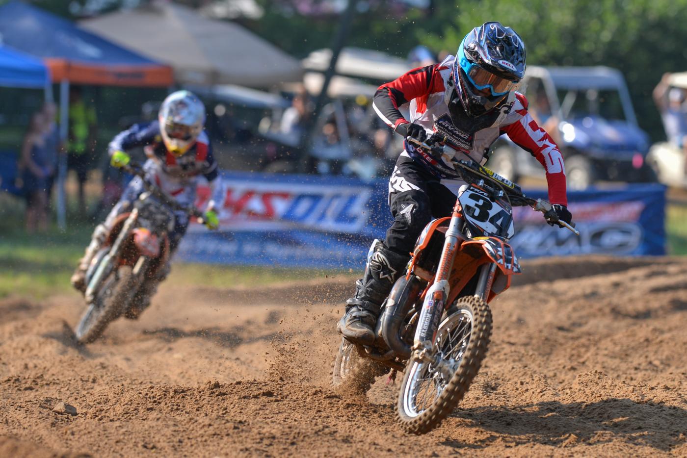 KTM has a strong presence in the mini classes.