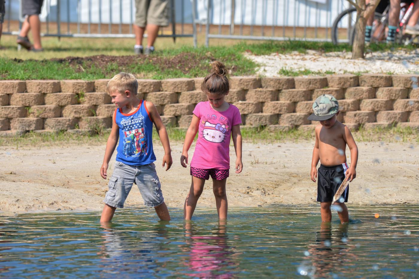 The infield beach was a cool spot yesterday. Night time rain has helped cool things off for Wednesday’s racing.