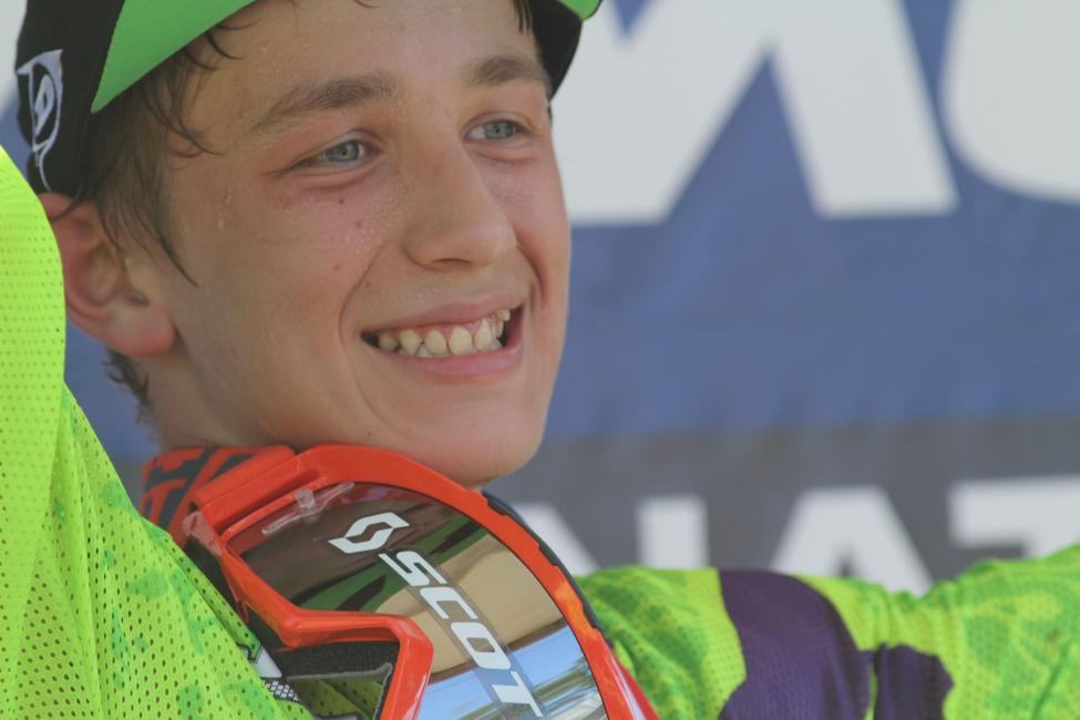 Garrett Marchbanks won the Super Mini 1 title yesterday.