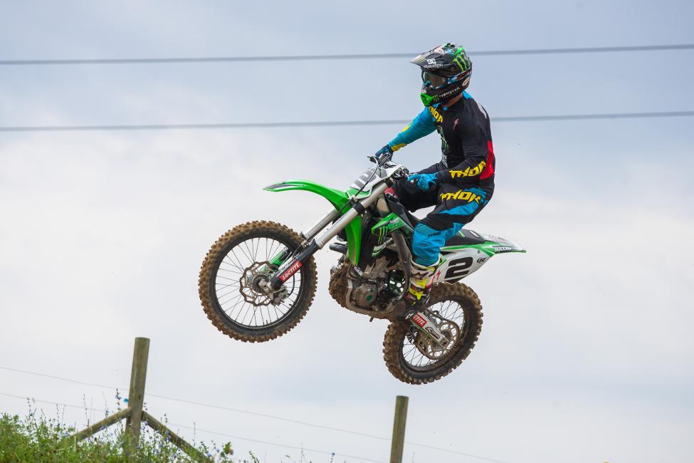 The King was out spinning laps this week on the 2016 Kawasaki 450.