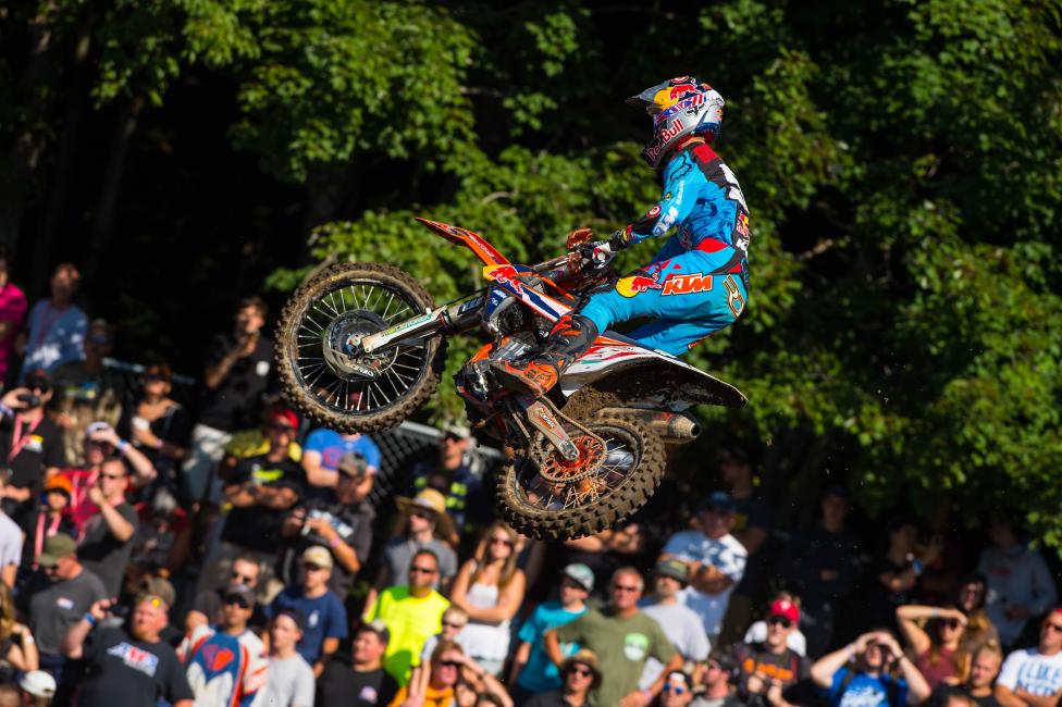 Ryan Dungey has set up shop on the podium. Remember that when making your picks!