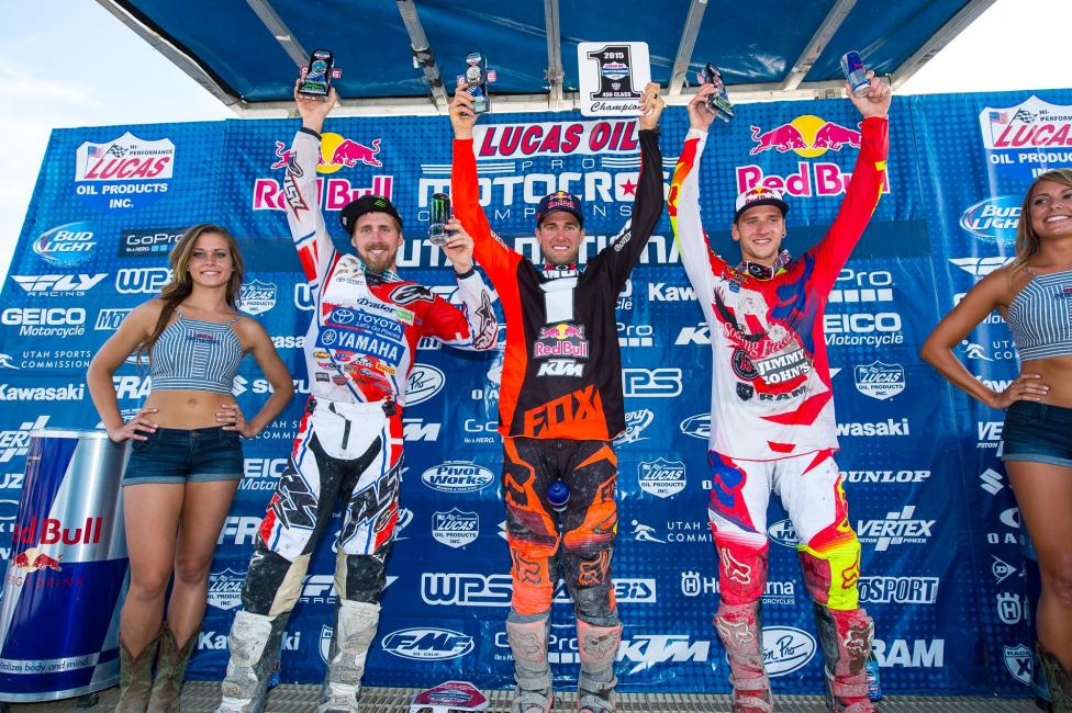 Ryan Dungey is your 2015 Lucas Oil Pro Motocross 450 National Champion.