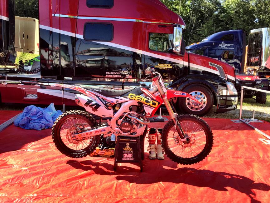 Kevin Windham will be aboard the #14 Honda once again.