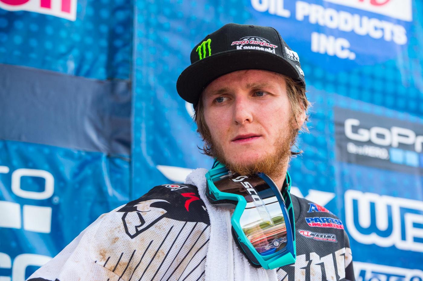 Joey Savatgy admitted he wasn't happy with letting the win slip away.