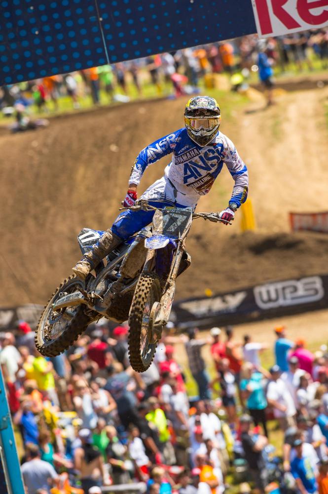 Cooper Webb crashed in the second moto.