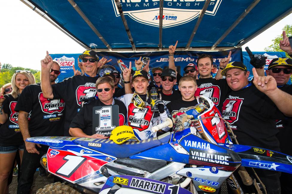 In the end, team tactices weren't needed for Martin to win the championship.