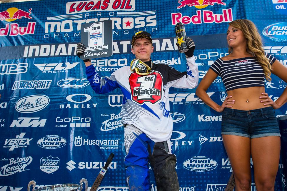 Martin clinched the championship without the assistance of his teammates.