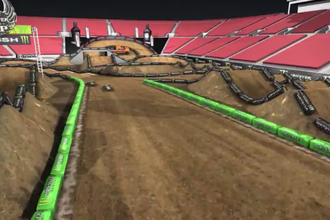 2015 Monster Energy Cup Animated Track Map