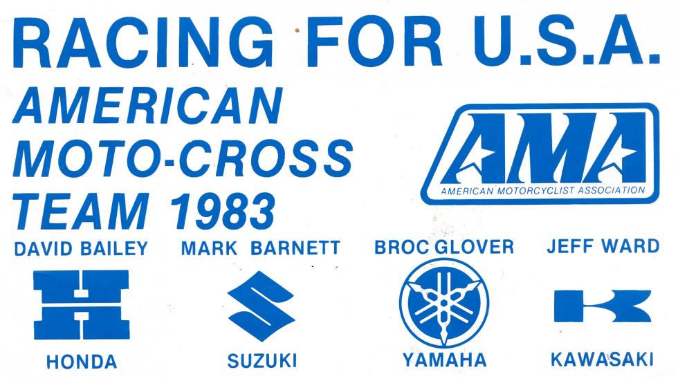 After two years of all-red bikes for the red, white, and blue, the AMA opened the squad to one rider from each of the four main OEMs at the time: Honda, Kawasaki, Suzuki, and Yamaha.