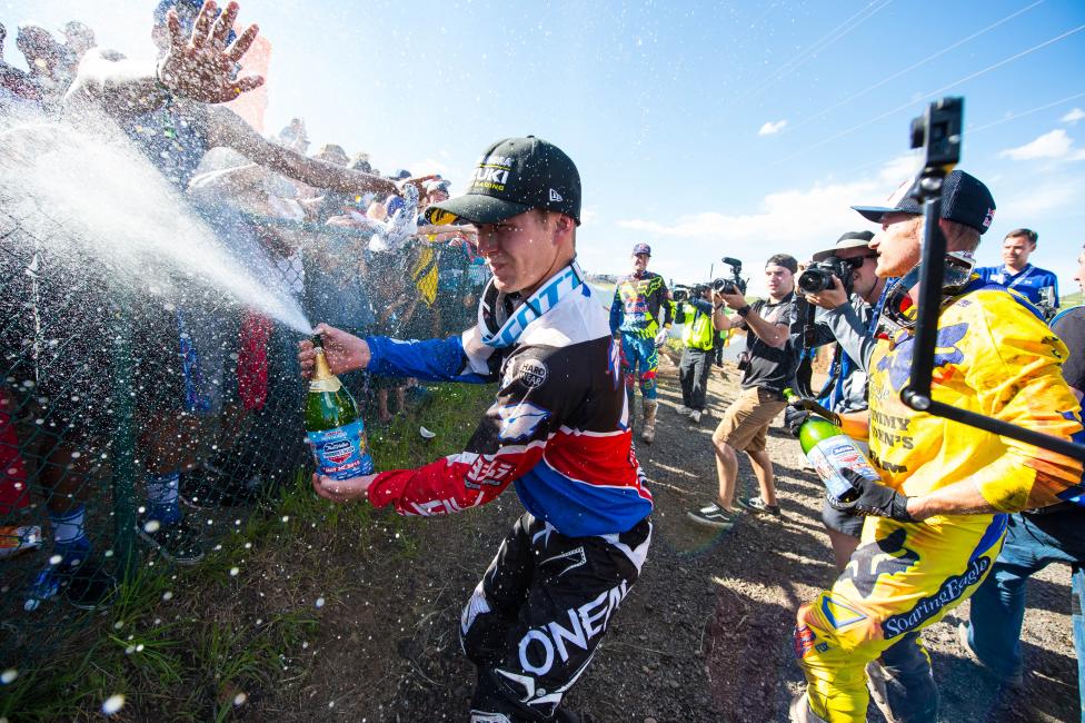 Baggett got his first 450 AMA Motocross podium at Thunder Valley.