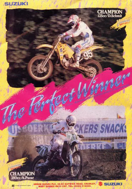 Donny Schmit&rsquo;s 1990 FIM 125cc World Championship-winning Suzuki is in the AMA Motorcycle Museum in Pickerington, Ohio.