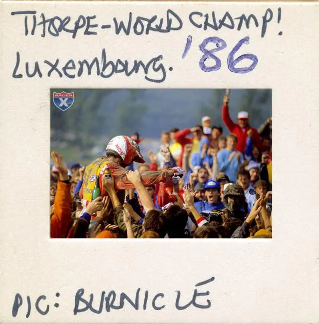 Great Britain&rsquo;s David Thorpe was just one of a half-dozen FIM World Champs that O&rsquo;Mara beat that day in Italy on the 125. One year earlier, it was Thorpe who dominated the MXdN.