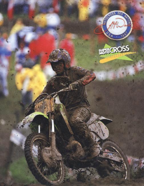 Jeff Ward battled through a goggle-less first moto after getting blasted in the first turn, then made a strategic move in the last moto to help the team.