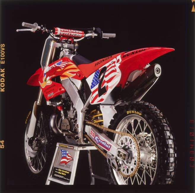 Ricky Carmichael’s 2001 CR250 that he never actually raced.