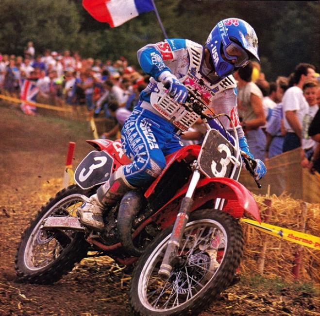 Mike Kiedrowski was a rookie in 1989, not only to the Motocross des Nations, but professional motocross! He raced at Loretta Lynn’s the previous season.