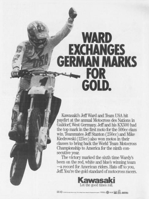 The ever-steady, ever-fast Jeff Ward was the team’s veteran, as well as the winner of the first moto.