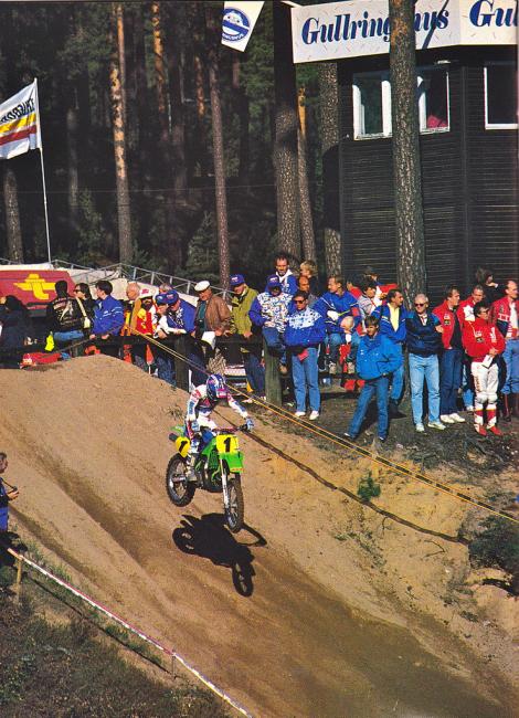 Jeff Ward, the greatest Team USA rider in history, made his last appearance in the Motocross des Nations in Sweden in 1990. America won every time he lined up.