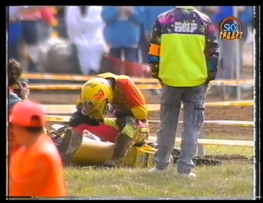 Here’s a screen grab of the gut-wrenching moment that the day ended for Stefan Everts.