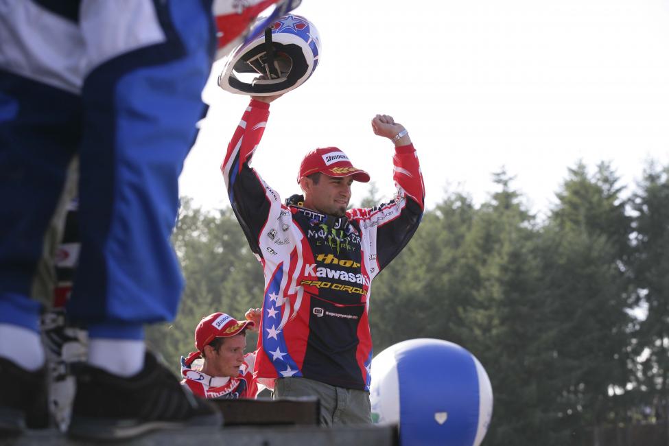 Tedesco and Carmichael share podium space after Team USA’s first win since 2000.