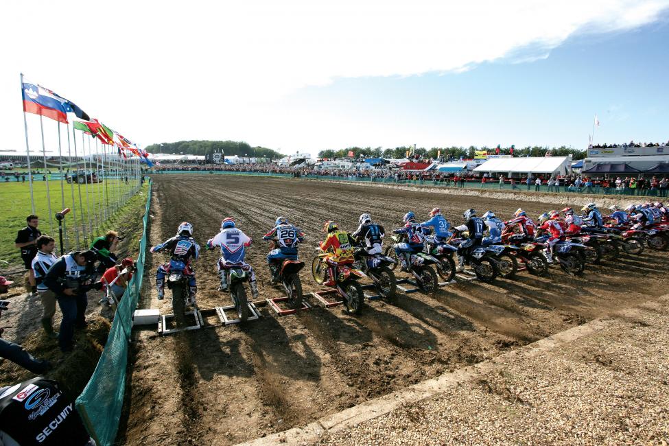 The 2006 Motocross des Nations takes off at the gorgeous Matterley Basin circuit in Great Britain.