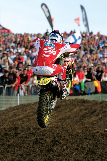 Ivan Tedesco led the middle moto for MX2/MX3 riders until fatigue set in, but his efforts were enough to get the Americans in place to win.