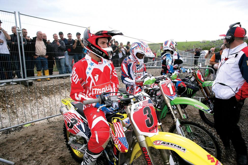 With Ricky Carmichael injured and unable to ride, Ivan Tedesco was called off the bench to go to England and ride for Team USA.