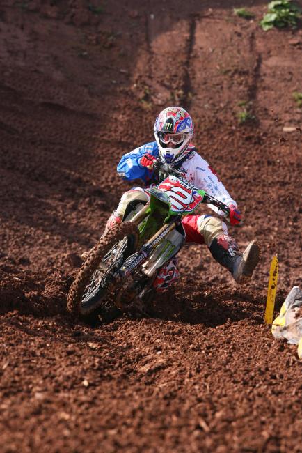 RV beat the 450s on his 250F again in moto two.